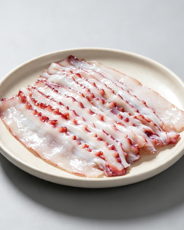 Sliced Fresh Octopus Tentacles
